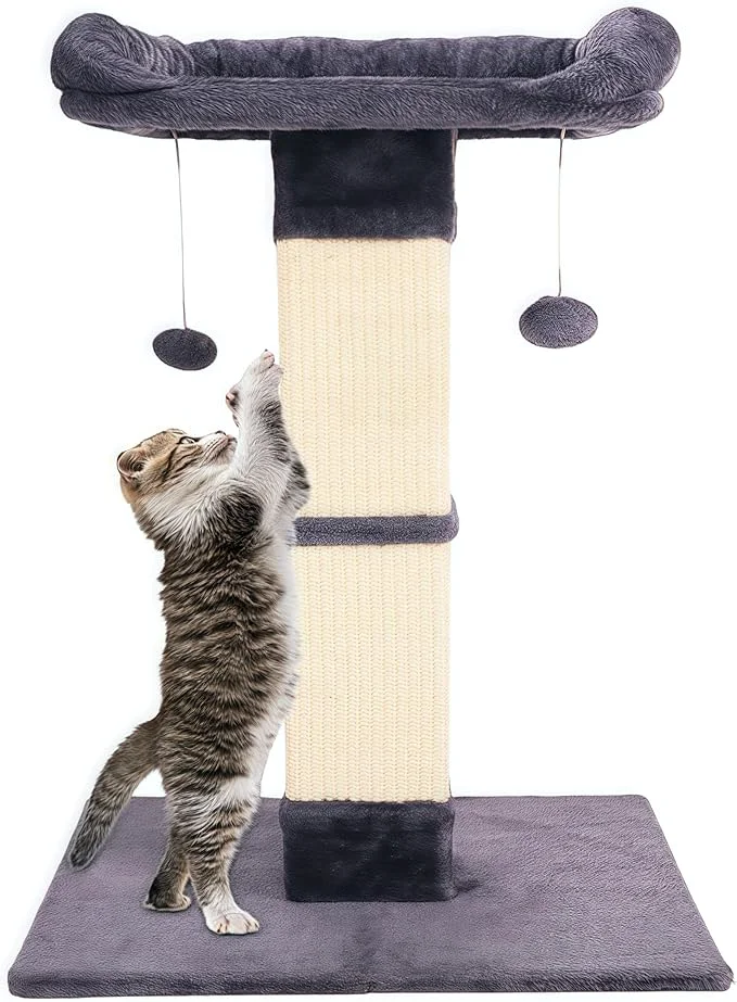 Durable 34 Cat Scratching Post for Indoor Cats Sisal Cat Scratcher Stylish