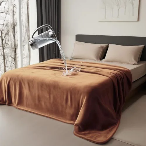 Stylish Bedding Aid Waterproof Throw Blanket — 40x60 Leakproof Reversible Flannel Refined