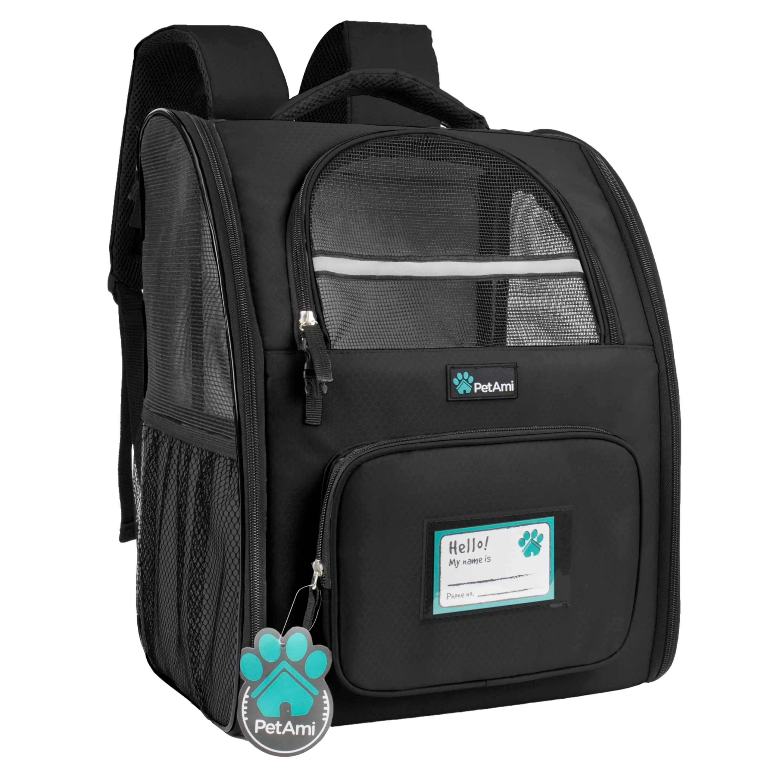 Excellent PetAmi Backpack Carrier for Small to Large Pets Cat Dog — Airline Ventilated Enhanced