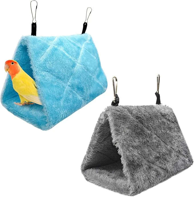 Clean Tfwadmx 2Pcs Bird Tent Plush Hammock Hanging Warm Hut Nest Genuine
