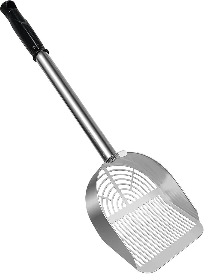 Durable Cat Litter Scoop Deep Shovel Detachable Long Handle Litter Scooper Metal Cat Prestigious