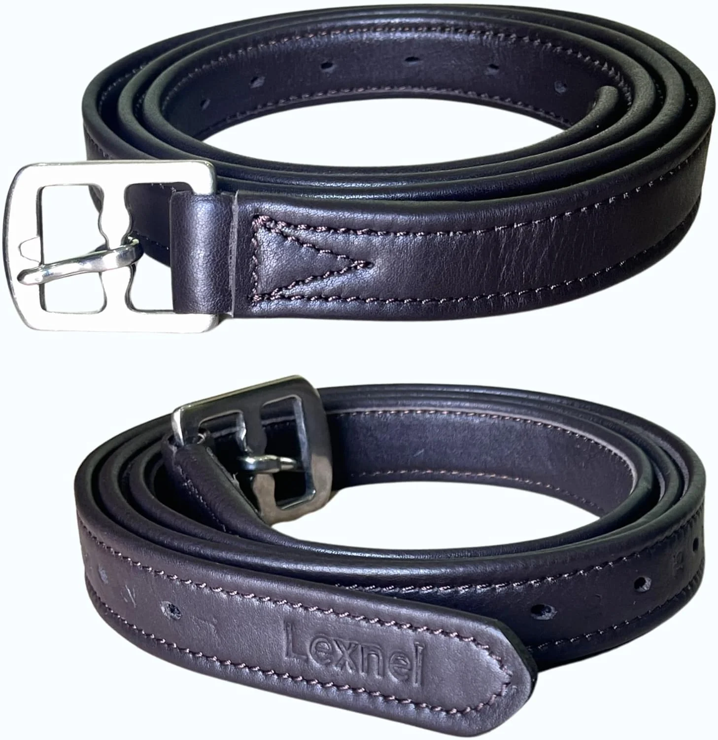 Verified Non-Stretch Soft Stirrup Leather with Stainless Steel Hardware 1 Pair Pack of 2 Certified
