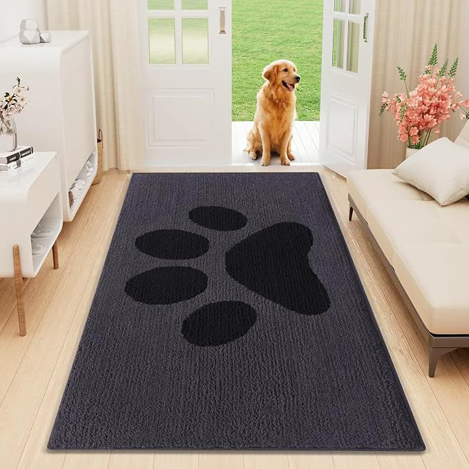 Authentic Buganda Dog Door Mat for Muddy Paws Absorbent Dirt Trapper Non Slip Indoor Excellent