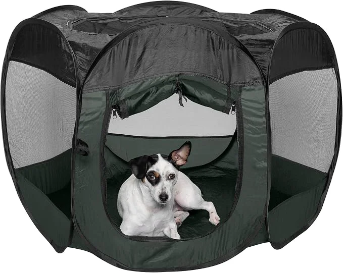 Classic Furhaven Portable Dog Playpen Cat Tent Pet playground Kennel foldable indoor Effective