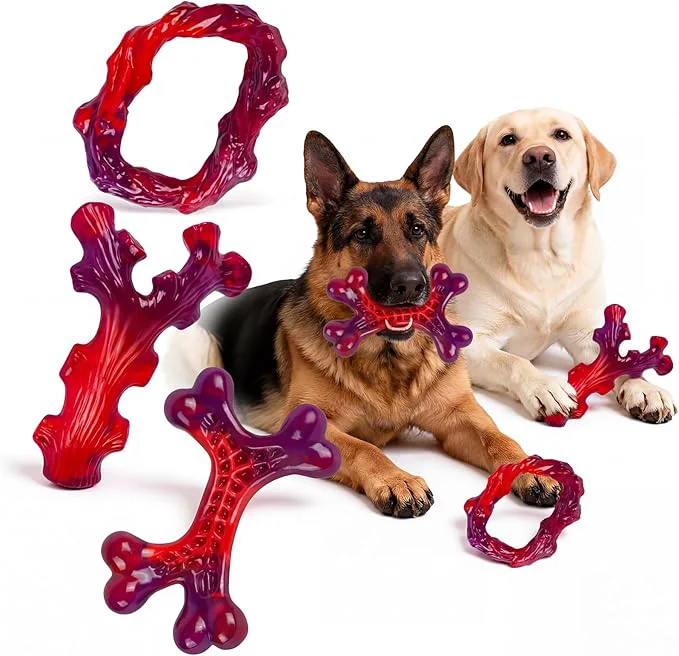 Versatile 6-Pack Indestructible Dog Toys for Large Breed Dog Toys for Aggressive Chewers Efficient