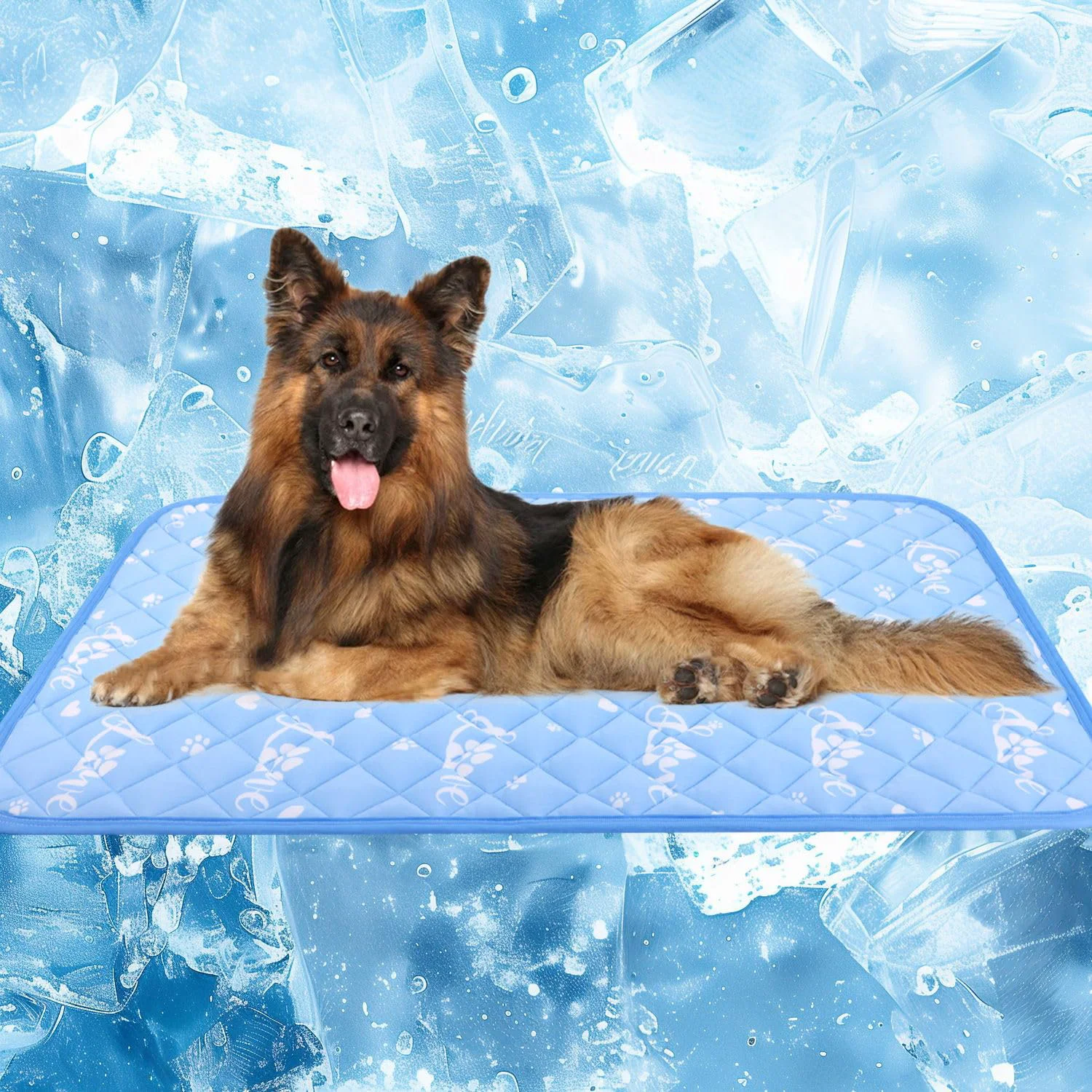 High-Quality MH MYLUNE HOME Dog Cooling Mat 59x40 - Arc-Chill Cooling Color-Changing Double-Sided Foldable Washable Detailed
