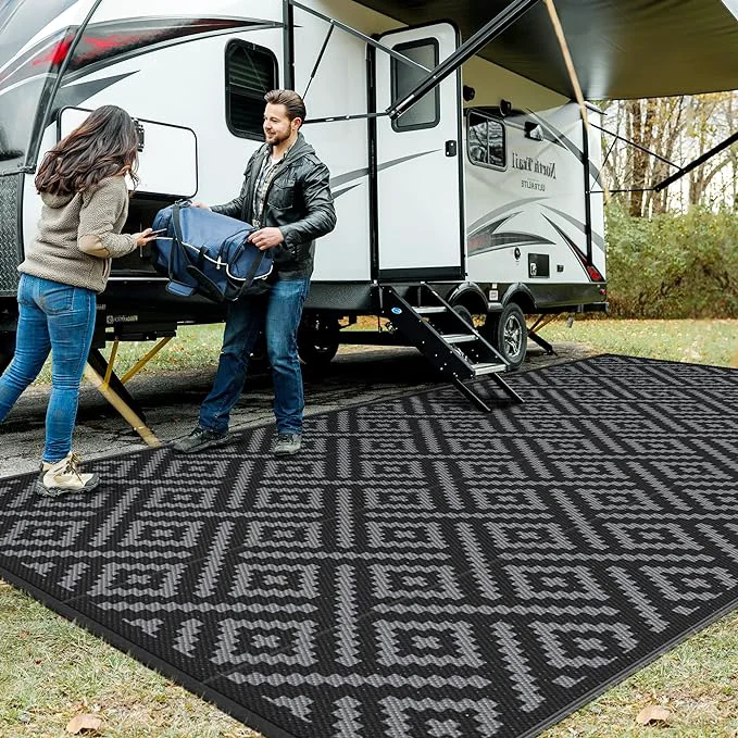Top-Quality GENIMO Outdoor Rug Waterproof Lightweight Large RV Camping Mat Official