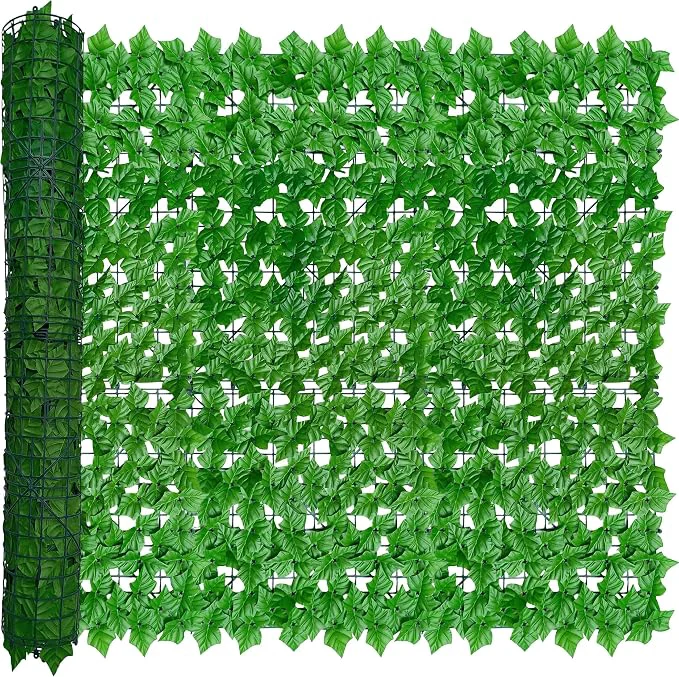 Fashionable Artificial Ivy Privacy Fence Wall Screen 48X120 in UV-Anti Faux Greenery Trusted