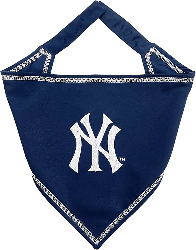 Classic Pets First MLB New York Yankees TIE Bandana Large X-Large. Dog Bandana Scarf Optimized