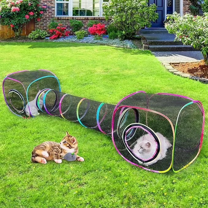 Casual Outdoor Cat Enclosures Portable Cats Tunnel Exclusive