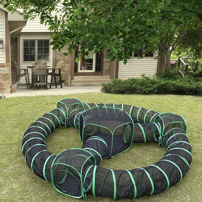Easy-to-Use Outdoor Cat Enclosures 10 in 1 Cat Tent Relaxed