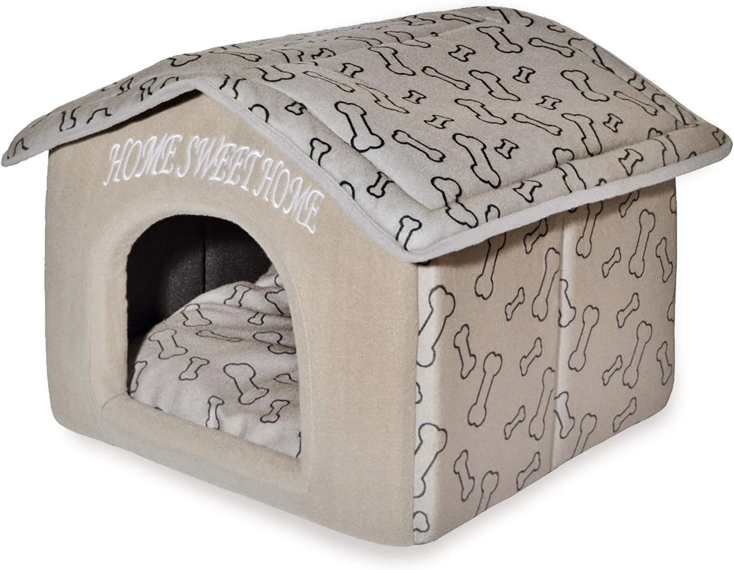 Contemporary Pet Supplies Portable Indoor Pet House – for Cats Small Dogs Easy To Assemble – Brown Excellent
