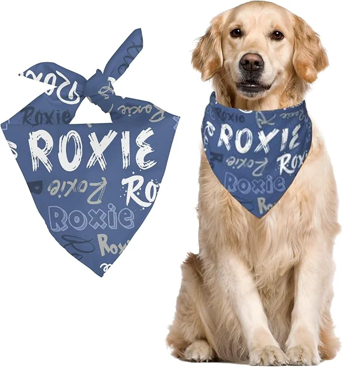 Classic Custom Pet Scarf Personalized Dog Bandana Flexible