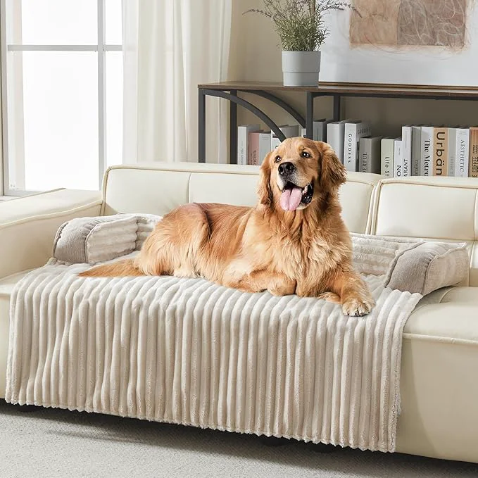 Trendy WINDRACING Luxury Dog Couch Bed Washable Calming Dog Couch Cover Couch Fine Crafted