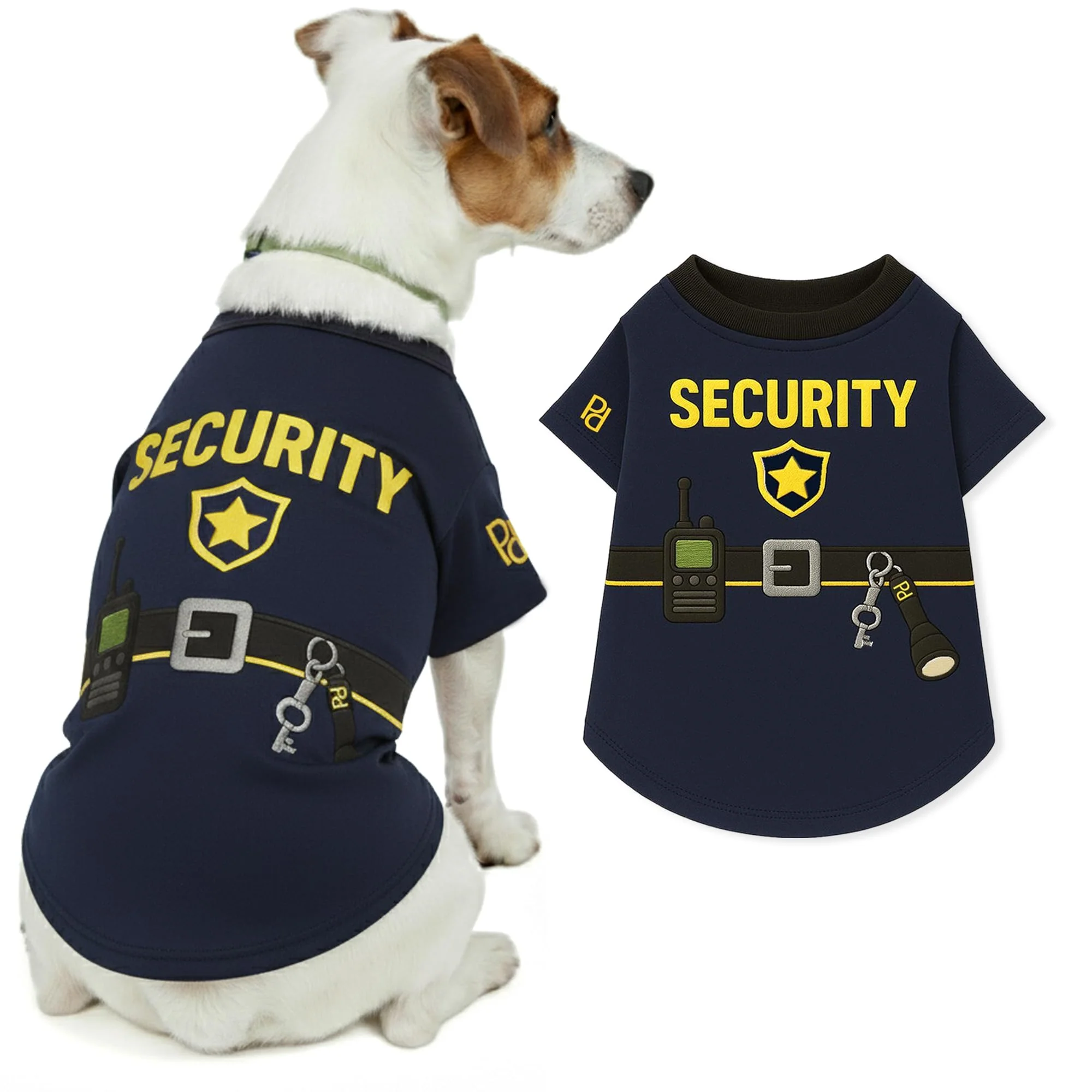 Sophisticated Parisian Pet Woofficer Shirt 100 Cotton Polyester VisaMastercardMaestroApple PayDiscoverShop Pay Smart