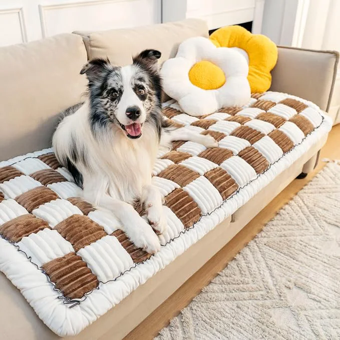 Specialty FUNNY FUZZY Pet Couch Covers for Sofa Couch Covers for Dogs Washable Dog Couch Sustainable