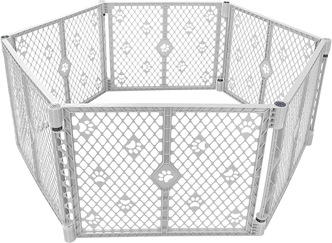 Smooth MYPET 6-Panel Paws Petyard Durable UV-Resistant Puppy Playpen Reusable