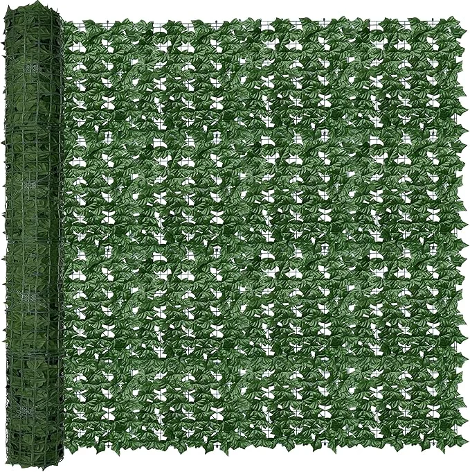 Safe Artificial Fence Privacy Screen 6FT x 20FT UV-Anti Faux Greenery Backdrop Ivy Organic