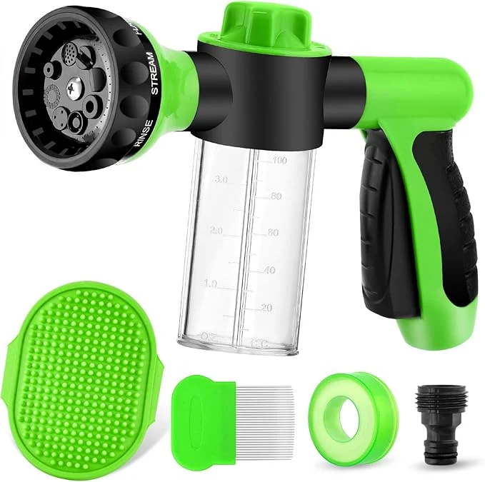 Expertly Made Dog Wash Sprayer Outdoor 8-in-1 Dog Sprayer Hose Attachment Luxury