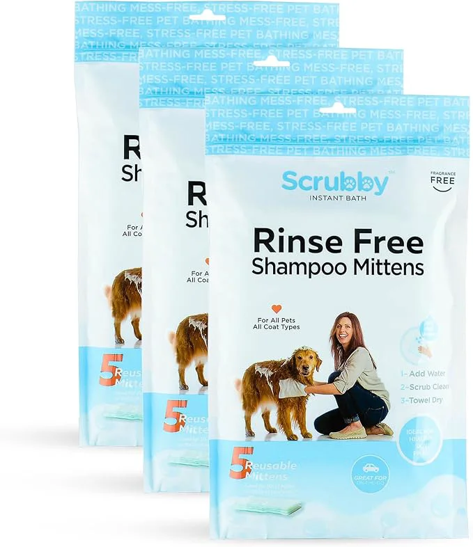 Safe No Rinse Pet Wipes Rinse Shampoo Mittens Dogs Cats Bath Wipes Professional