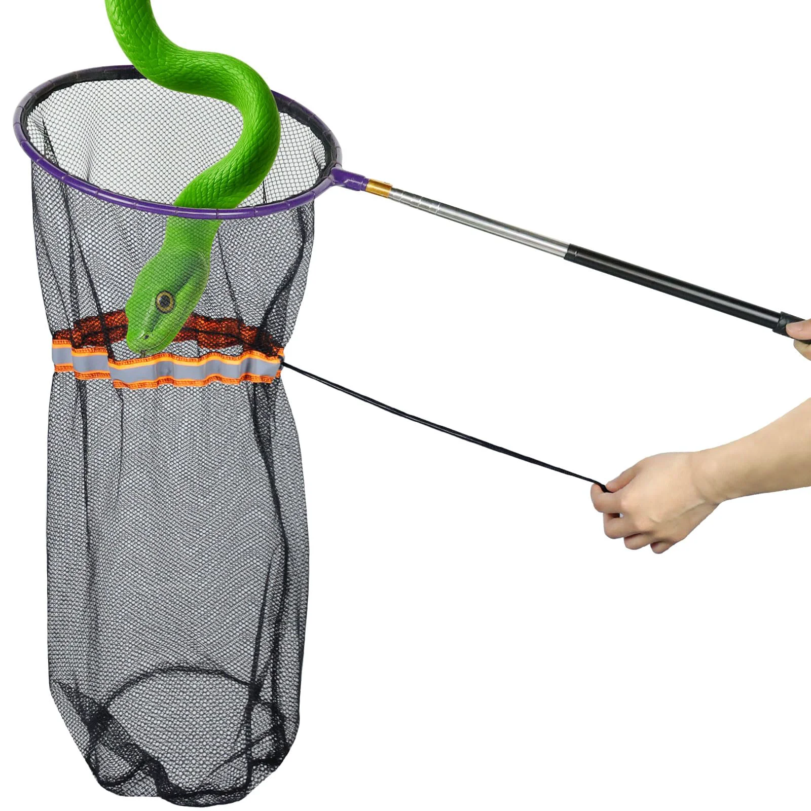 Certified IC ICLOVER Snake Catcher Net — Telescopic Snake Handling Tool 16 to 59 inches Official