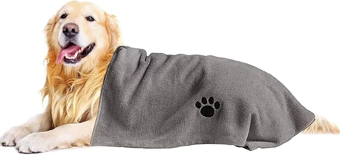 Fine Crafted Microfiber Dog Towels for Drying Dogs Super Absorbent and Soft Pet Grooming Professional