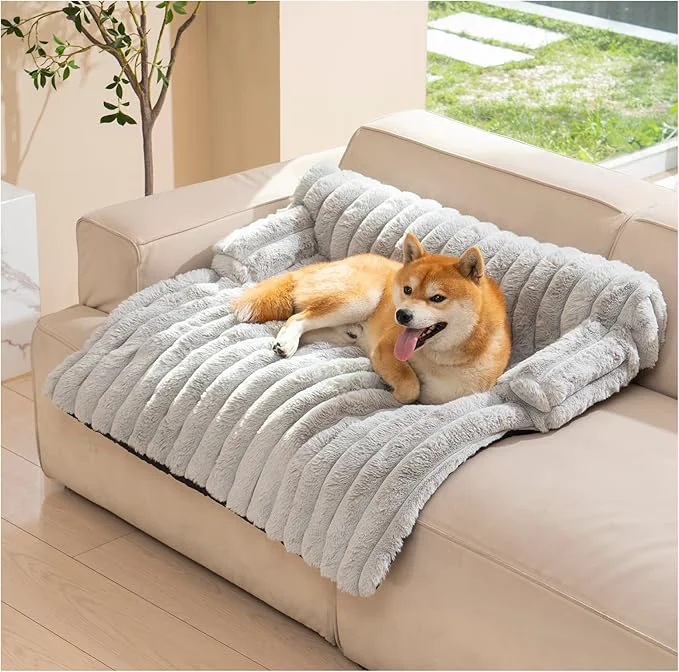 Smart Avont Dog Bed Mat for Couch Warm Fluffy Calming Sofa Topper Furniture Premium Material