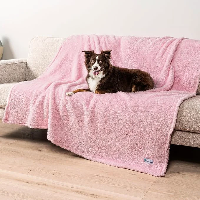 Organic PetAmi Fluffy Waterproof Dog Blanket Soft