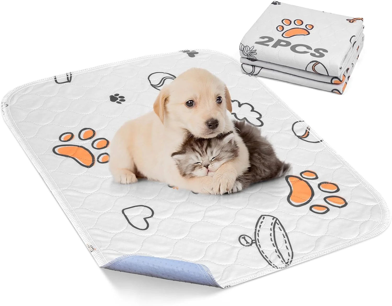 Reliable Washable Pee Pads for Dogs 2 Pack Small 18 x24 Super Fine Crafted