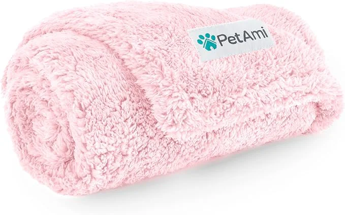 Lightweight PetAmi Fluffy Waterproof Dog Blanket Minimalist