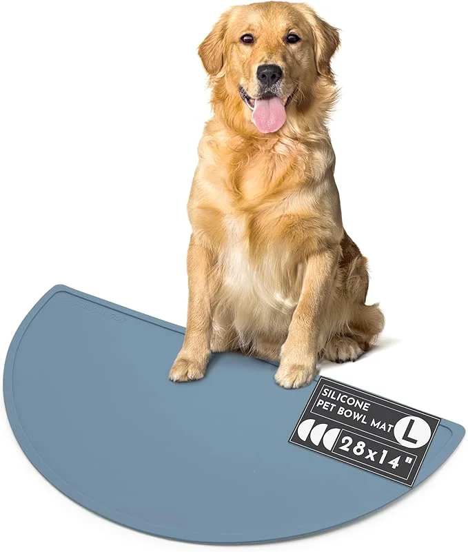 Flexible Should We Go -Waterproof Silicone Pet Food Mat Carefully Designed