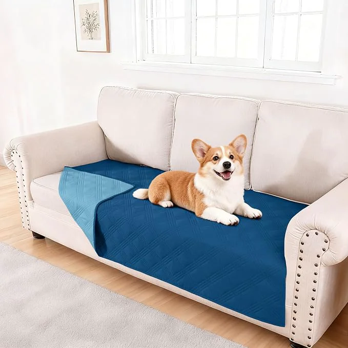 Effective hyha Waterproof Dog Blanket Reversible Pet Bed Blanket Soft Sofa Couch Cover Prestigious