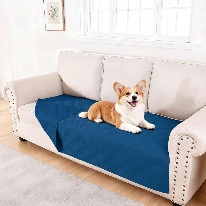 Efficient hyha Waterproof Dog Blanket Reversible Pet Bed Blanket Soft Sofa Couch Cover Next-Generation