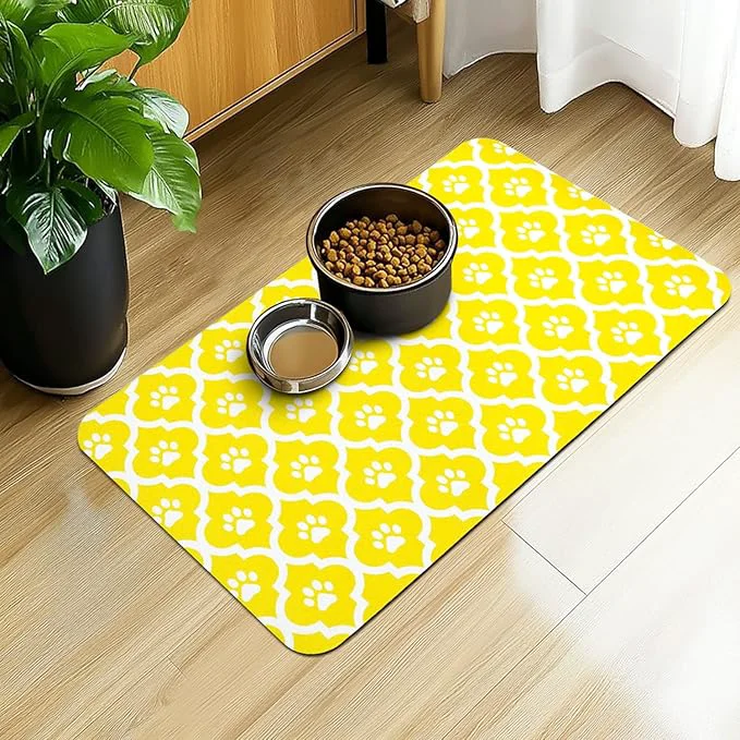 Specialty Dog Food Mat 12X20 Inch Pet Feeding Absorbent Mats Next-Generation