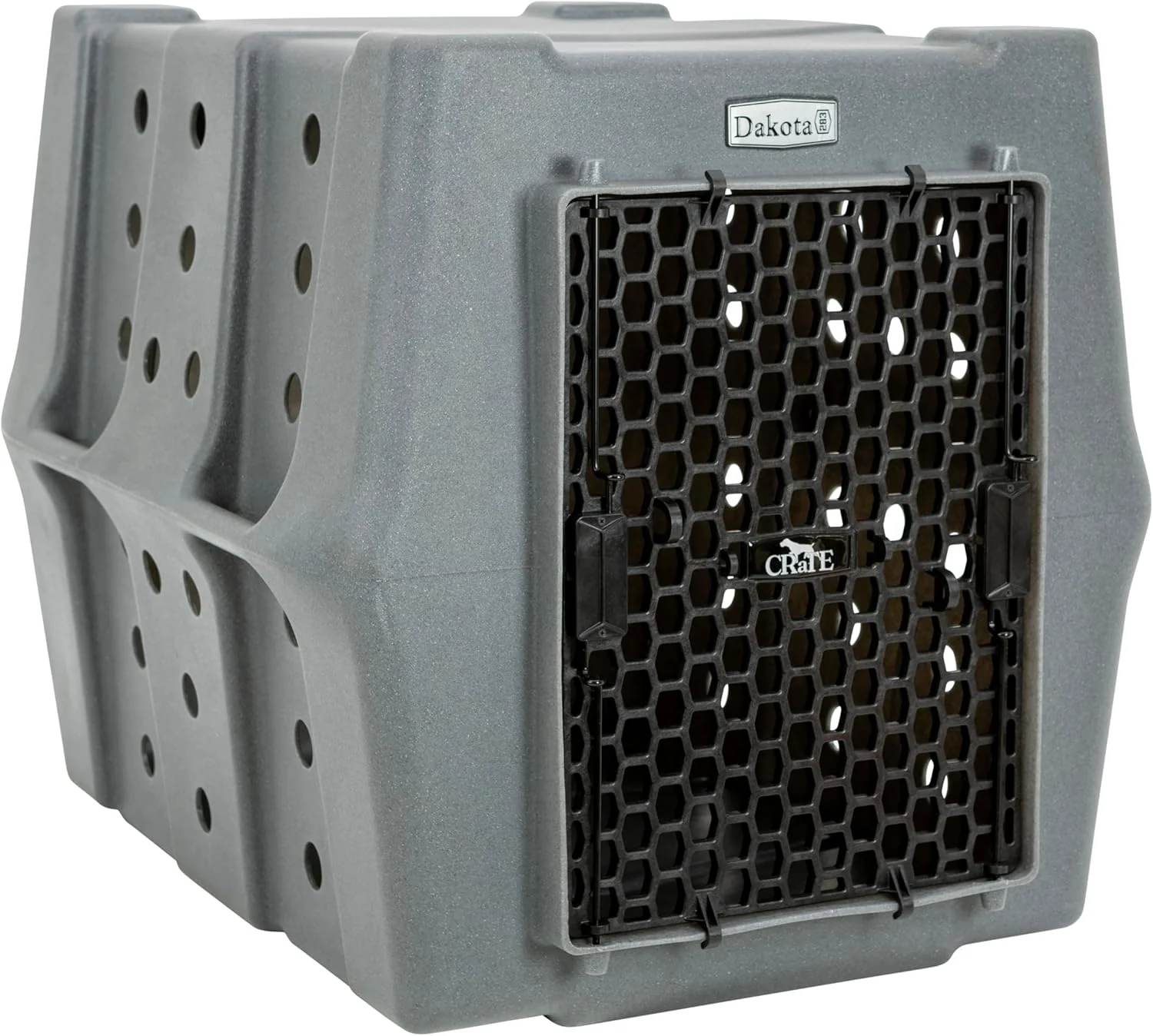 Authentic Dakota 283 Crate - Canine Rough and Tough Economy Kennel Dark Granite Intermediate Quality