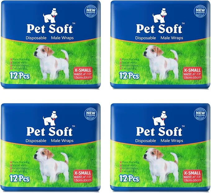 User-Friendly Pet Soft Disposable Male Dog Wraps Excellent