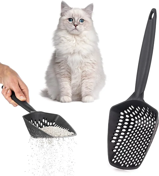 Consistent Set of 1 Cat Litter Scoop with Small Holes Deep Sifting Shovel Classic