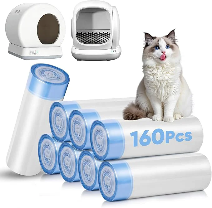 Solid 160 Count Cat Litter Box Liners Compatible Healthy
