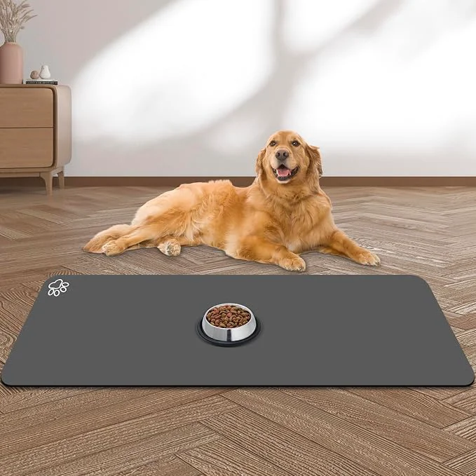 Environmentally Friendly Large Pet Feeding Mat Absorbent Quick Dry Dog Mat Official