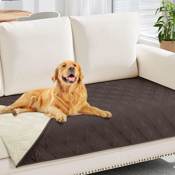 Functional hyha Waterproof Dog Blanket Reversible Pet Bed Blanket Soft Sofa Couch Cover Healthy