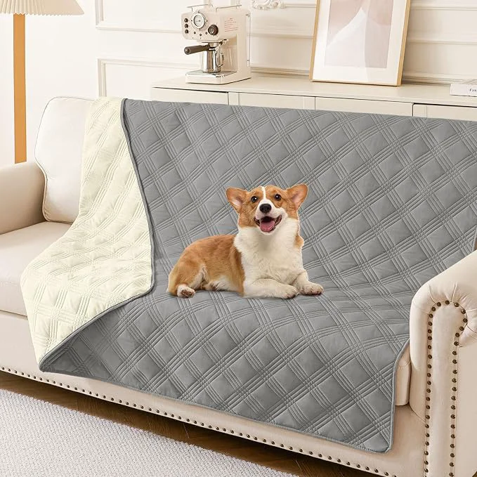 Premium Material hyha Waterproof Dog Blanket Reversible Pet Bed Blanket Soft Sofa Couch Cover Traditional