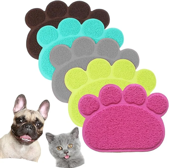 Comfortable PVC Pet Dog Cat Puppy Kitten Dish Bowl Food Water Feeding Placemat Non-Slip Smooth