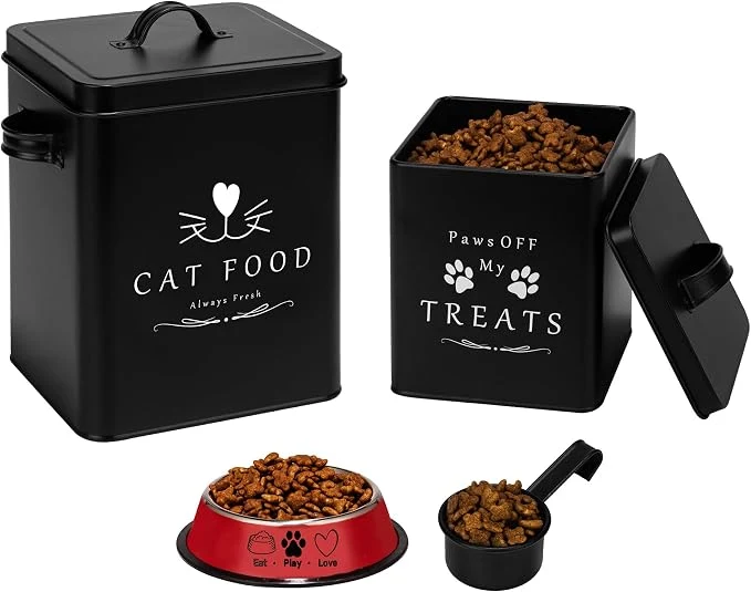 Trusted Meraki Home Farmhouse Cat Food and Treats Containers Feed Scoop Pet Food Flexible