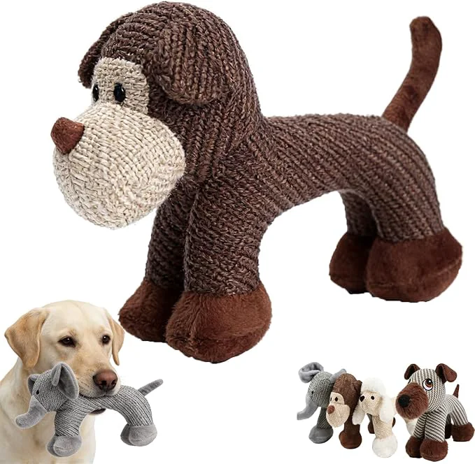 Long-Lasting Linen Safari Companions Squeaky Dog Chew Animals Professional