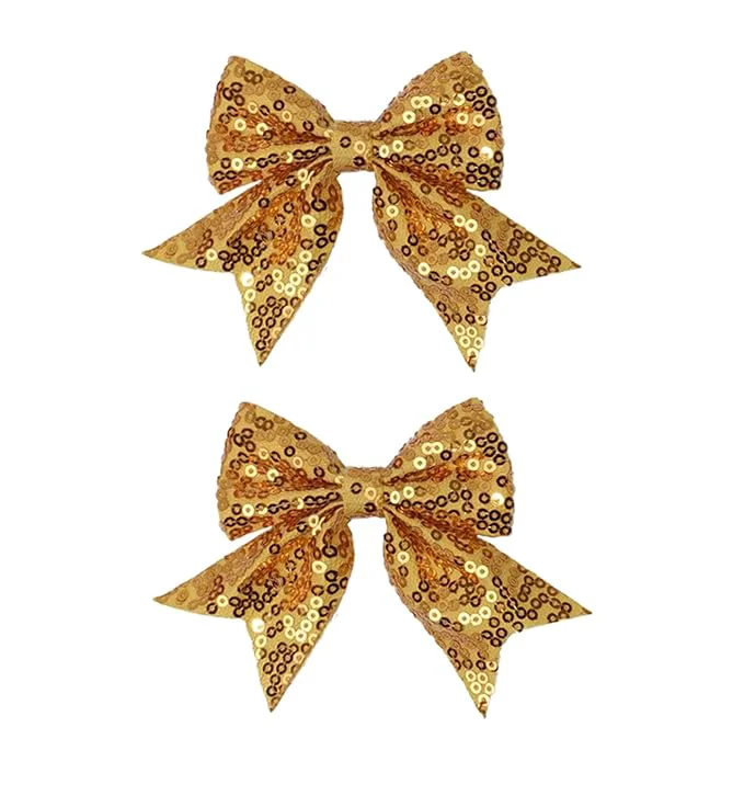 Optimized 3-inch Sequined Bow Hair Clips For Baby Girls Kids and Young Women Birthday High-Quality