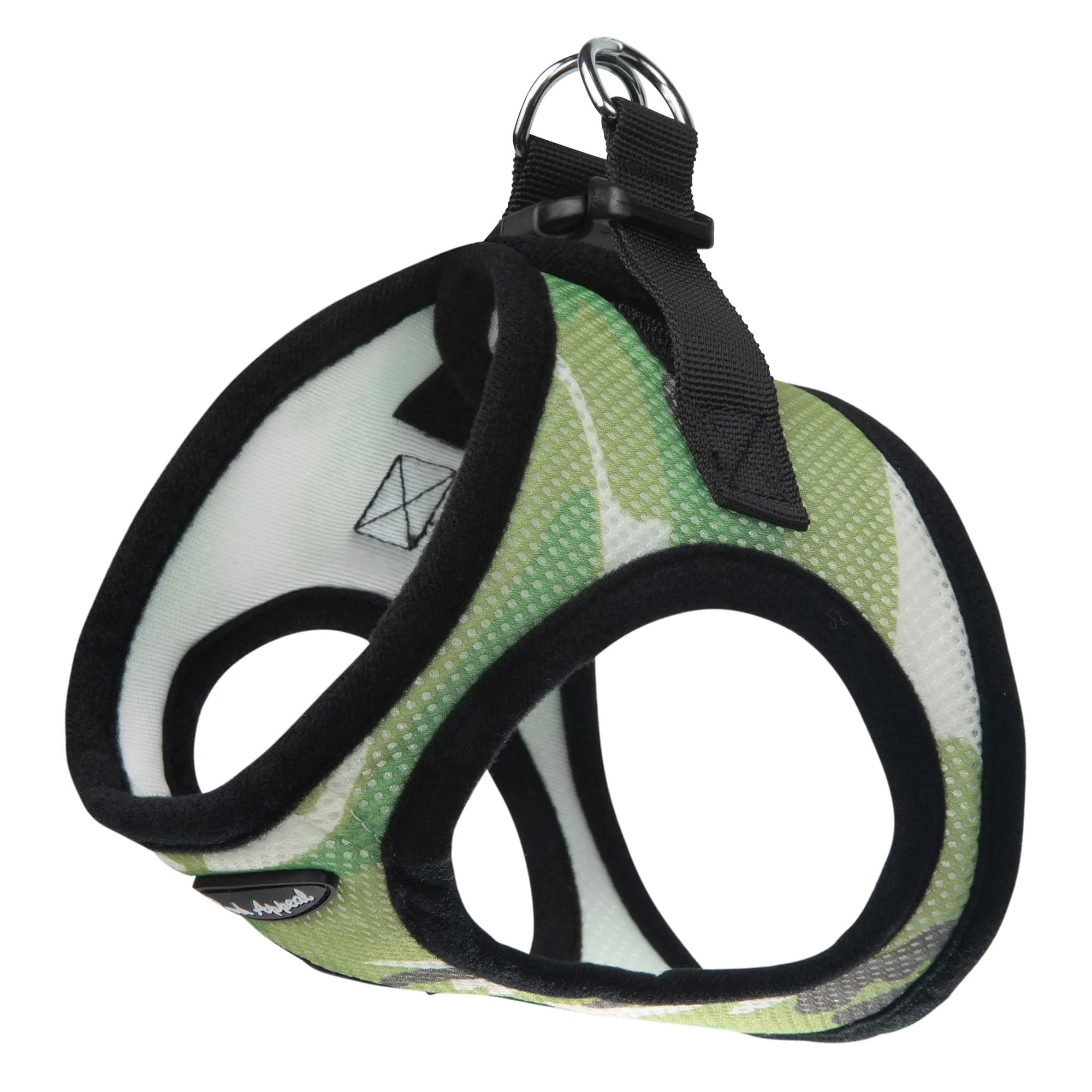 Consistent Bark Appeal Green Camouflage Step-In Harness for Small-Medium Dogs – Anti-Choke Soft Vest Versatile