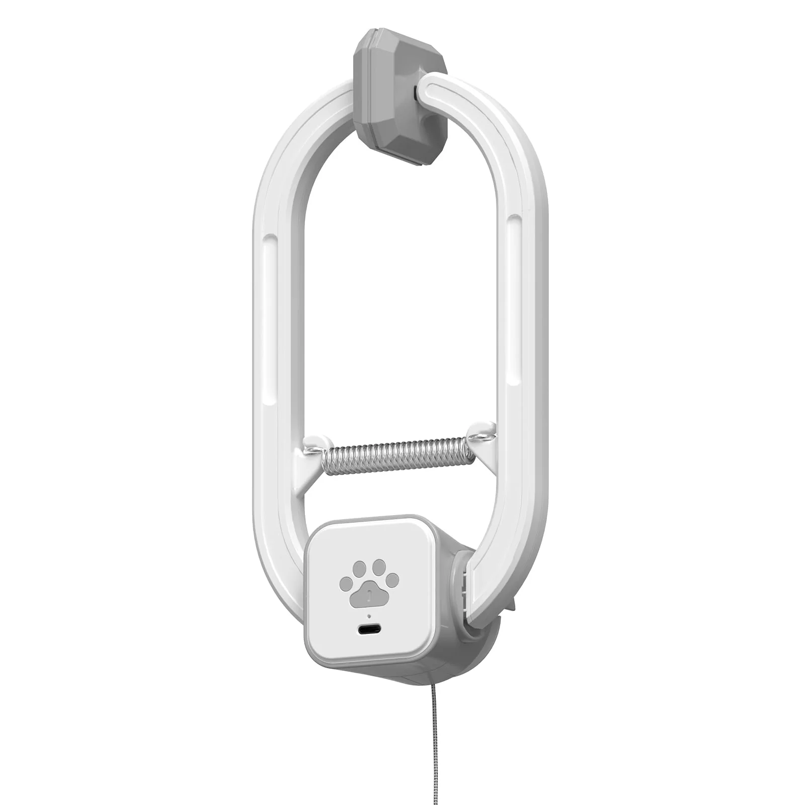 World-Class HAPPYCODE Rechargeable Electric Cat Teaser with Remote – Door Clip Toy for Cats Gray Fine Crafted