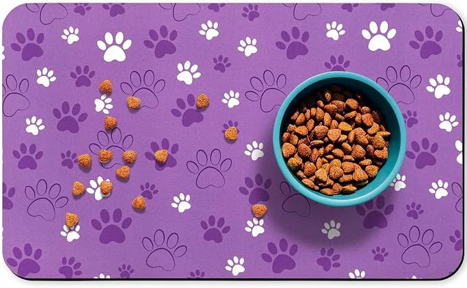 Superior Dog Food Mat Absorbent Water Bowl Mats Cat Pet Feeding Placemats 17 30 inch Reliable