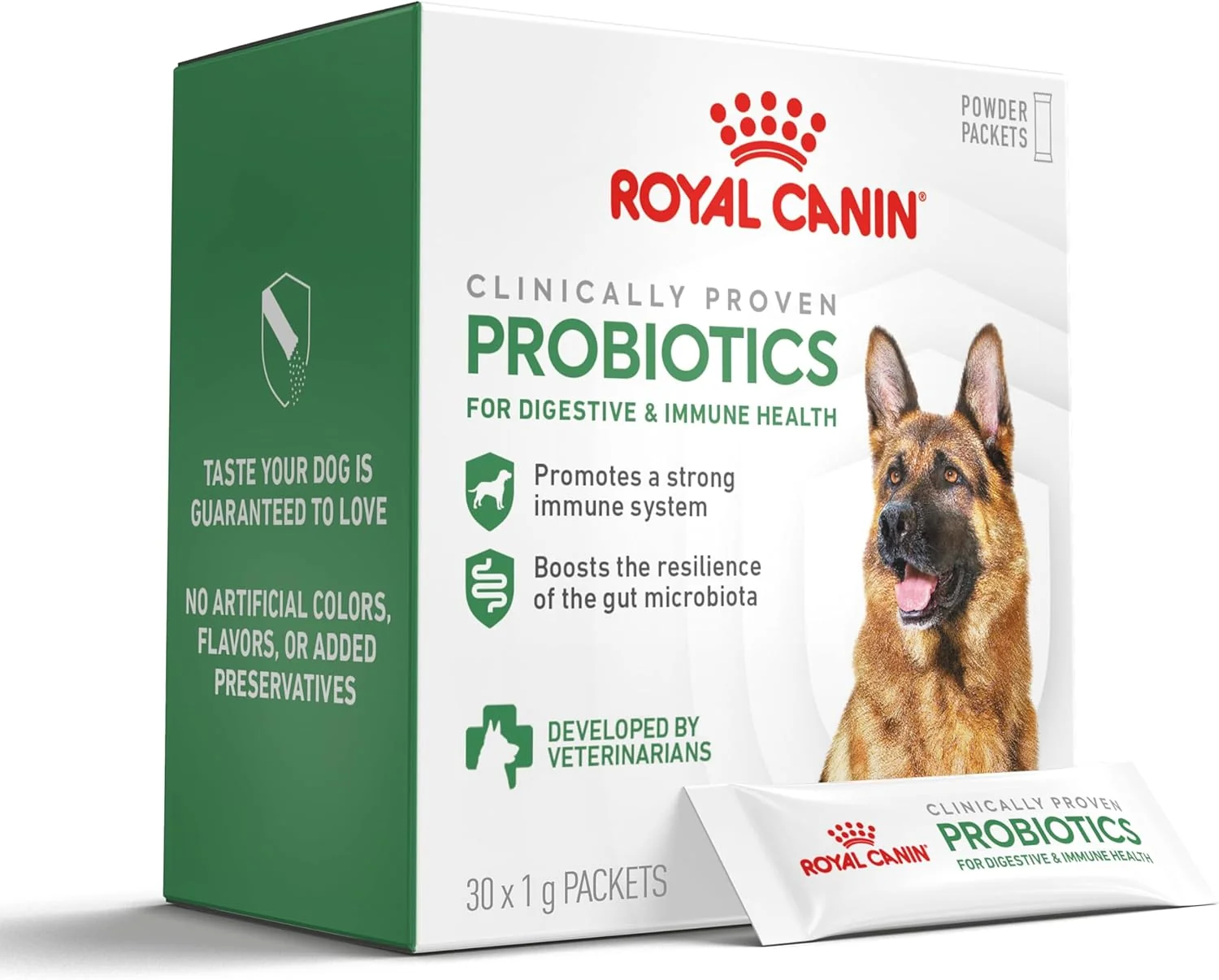 Sustainable Royal Canin Probiotics for Dogs Digestive and Immune Health Powder Supplement for Canines of All Ages 30 Count Crafted