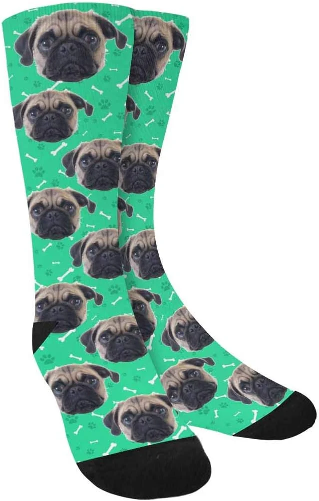 Original Design Custom Face Socks Personalized Dog Lover Pet Photo Picture on Socks Unisex World-Class